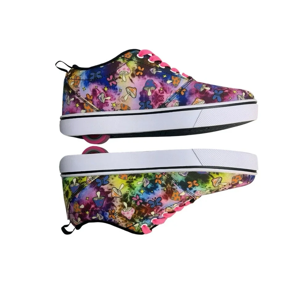 Heelys Pro 20 Prints Roller Shoes Youth 6 Women's 7 Mushroom Tie Dye New